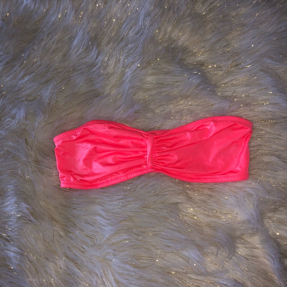 Victoria Secret Womens Bra Bandeau Neon Pink L